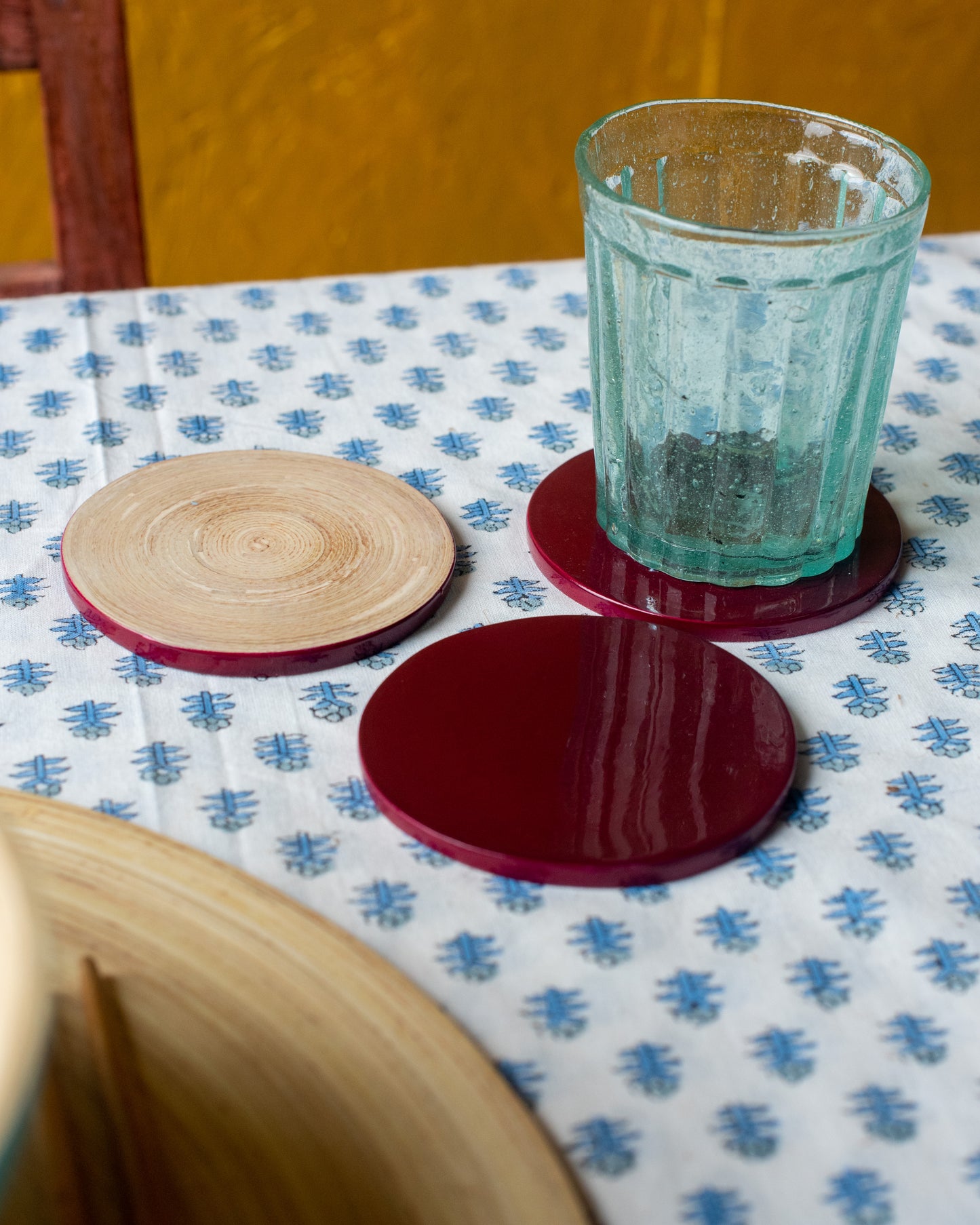 Plum Bamboo Coaster - The india Shop
