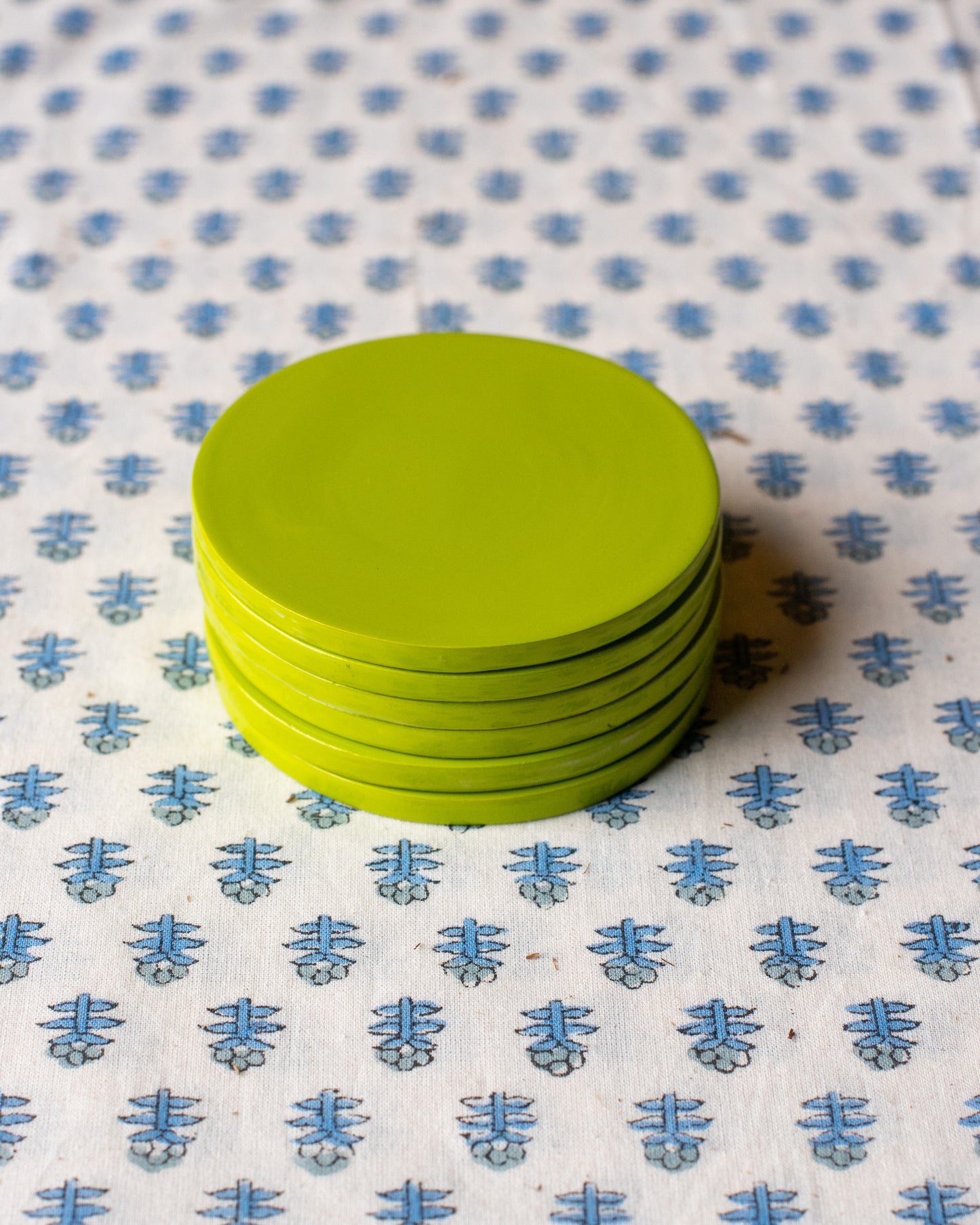 Green Bamboo Coaster - The india Shop