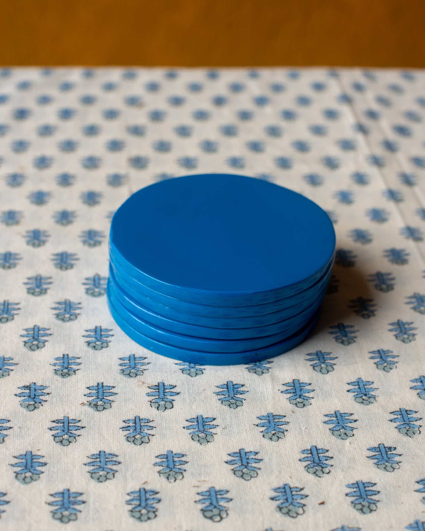 Blue Bamboo Coaster - The india Shop