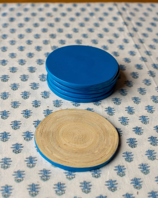 Blue Bamboo Coaster - The india Shop