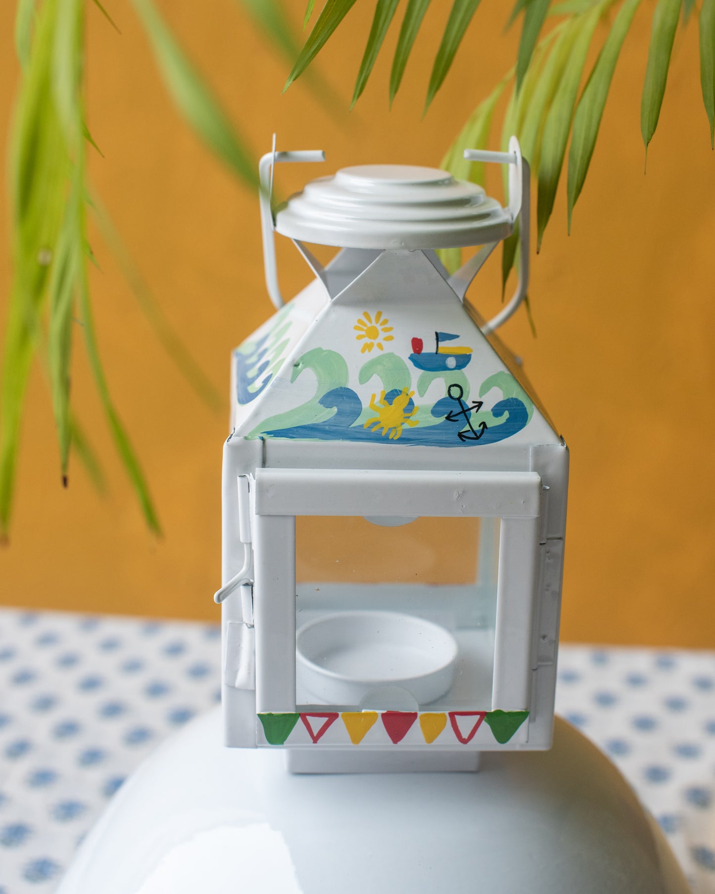 Hand Painted Lantern - The india Shop