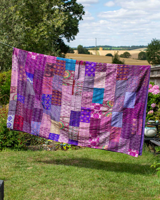 🧵 From Sari to Statement: Discover Our New Patola Kantha Throws