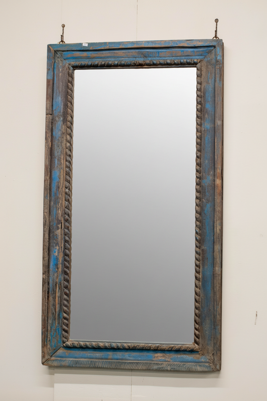 Large Blue Mirror