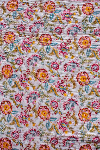 Chirton Print Block Padded Quilt