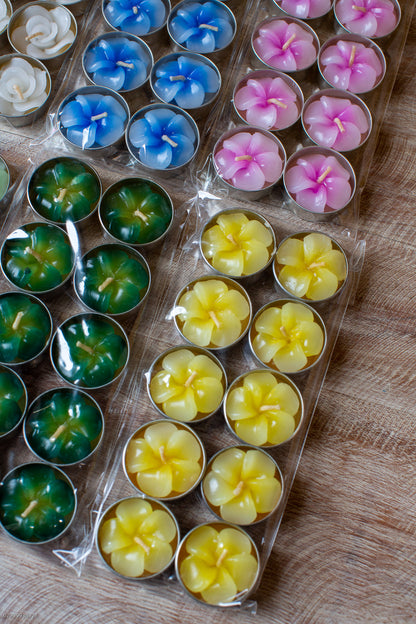 Pack of 10 Floral Tealights