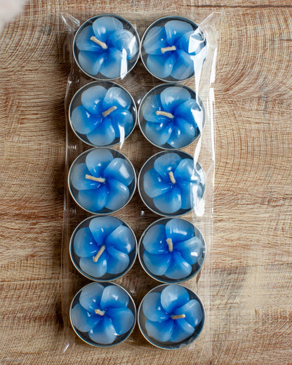 Pack of 10 Floral Tealights