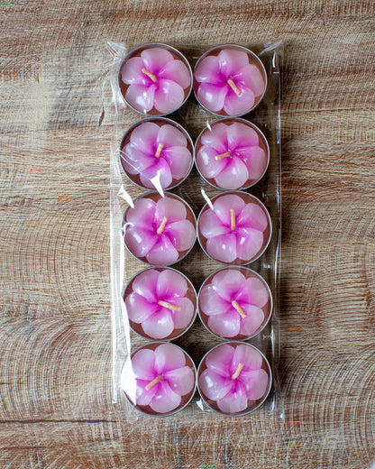 Pack of 10 Floral Tealights