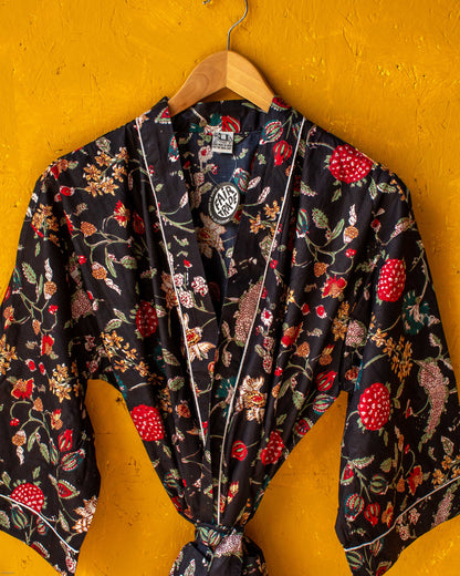 Hand Printed Kimono - #6