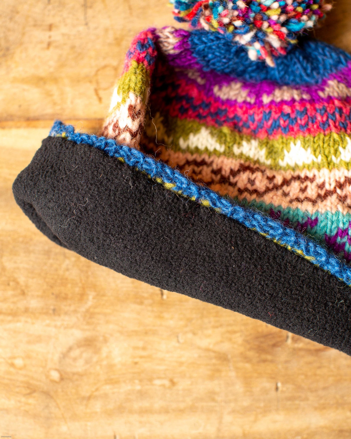 Load image into Gallery viewer, Eskimo Fairisle Knitted Bobble Beanie
