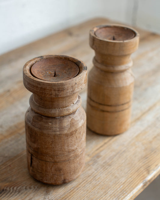 Reclaimed Vintage Candle Stick Holders