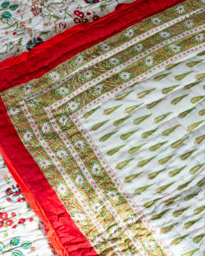 Print Block Padded Quilt - Charlton