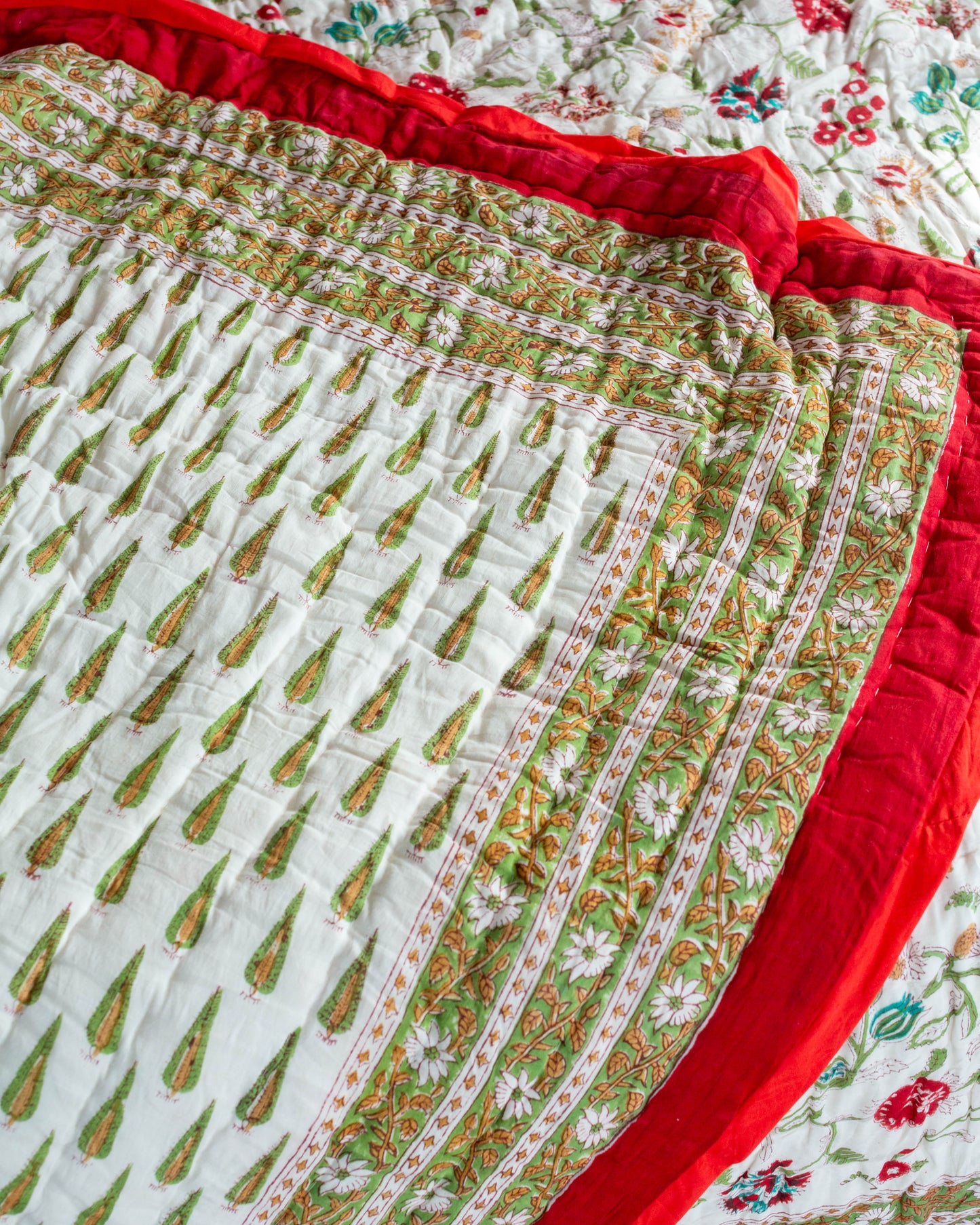 Print Block Padded Quilt - Charlton