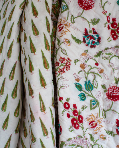 Print Block Padded Quilt - Charlton