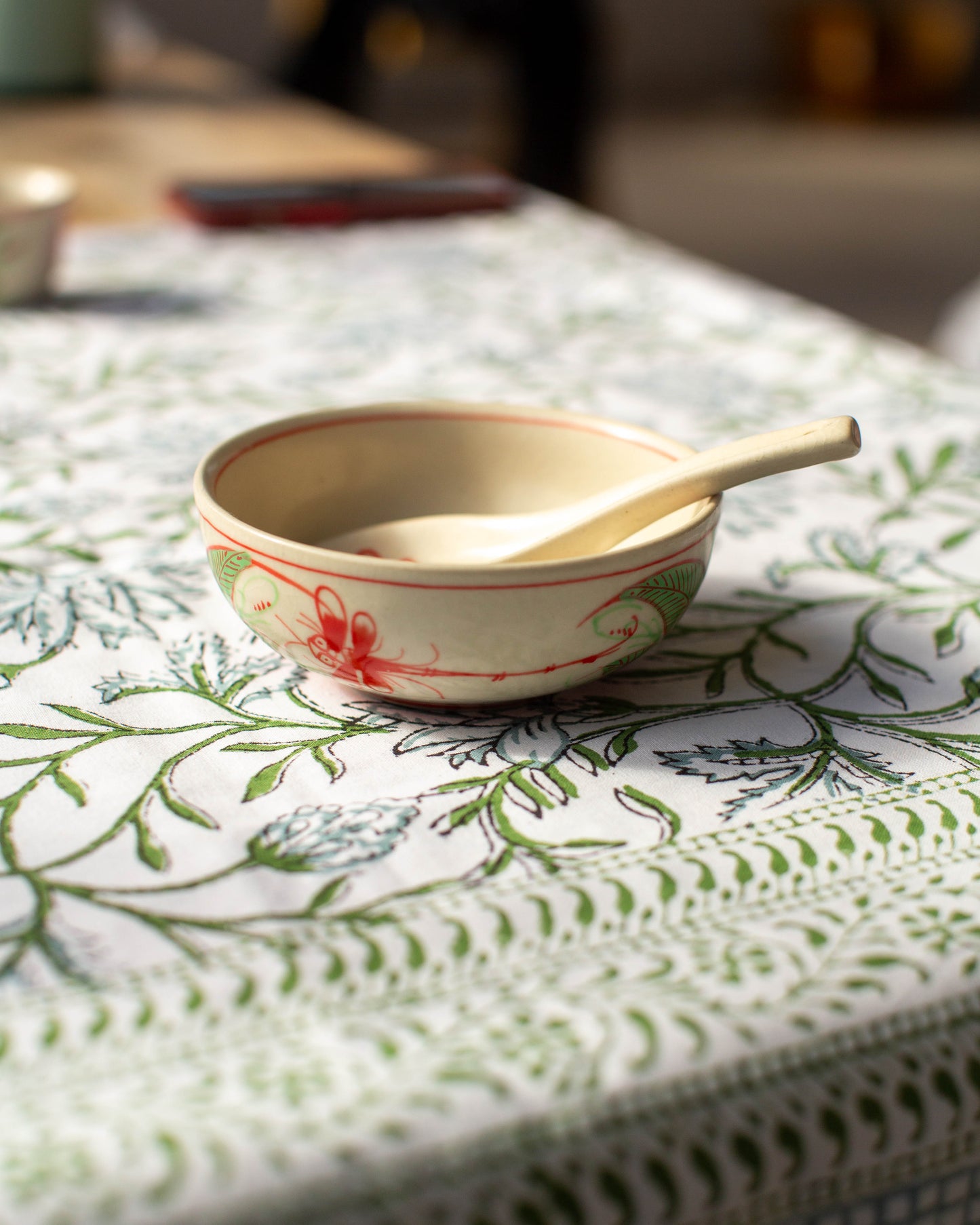 KT54 Dragonfly Design Bowl with Spoon