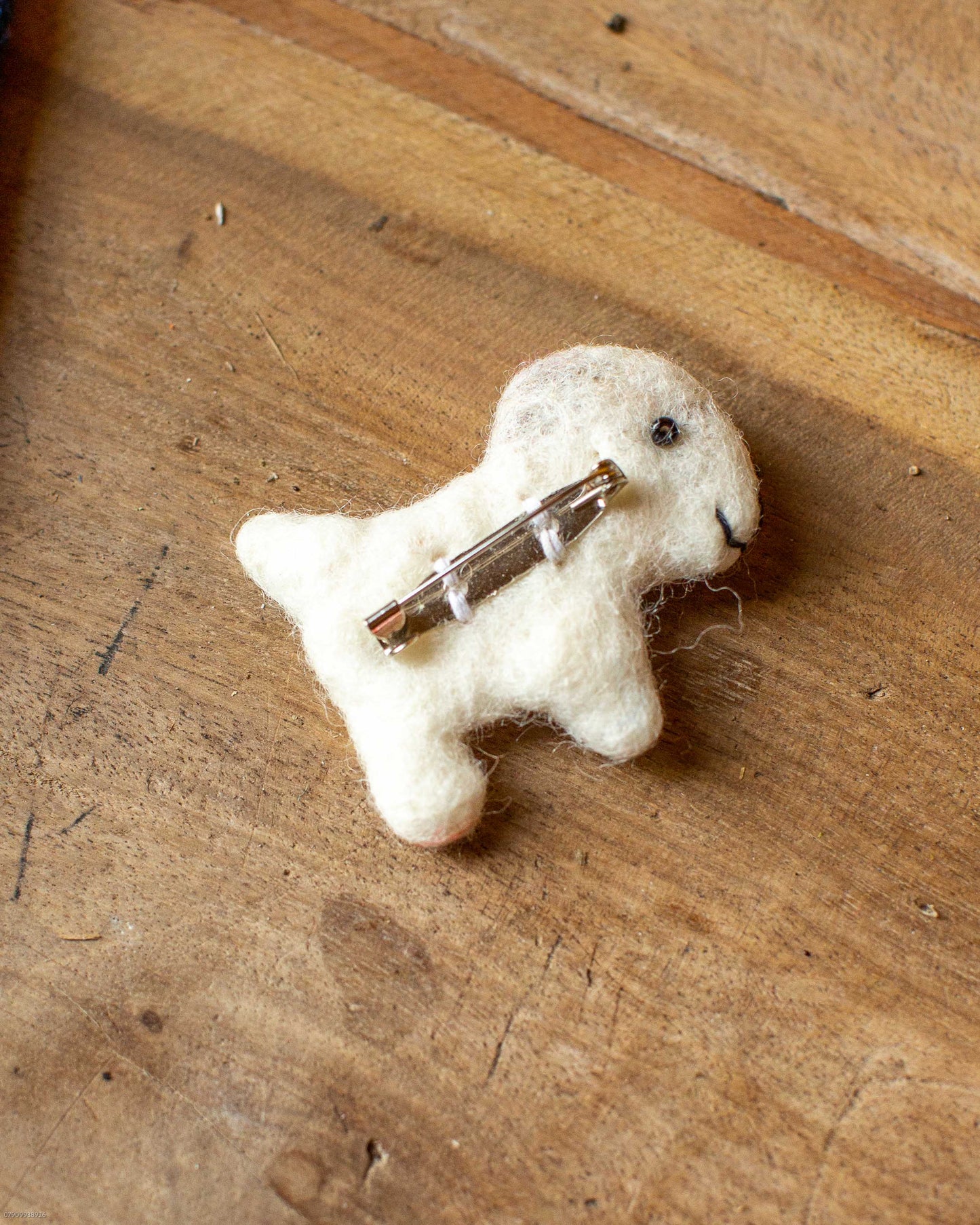 Felt Dog Brooch