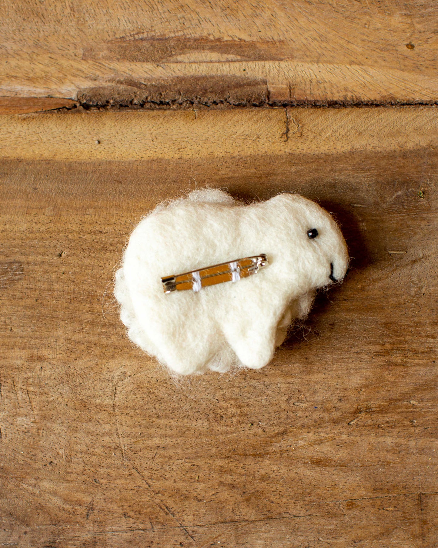 Felt Sheep Brooch