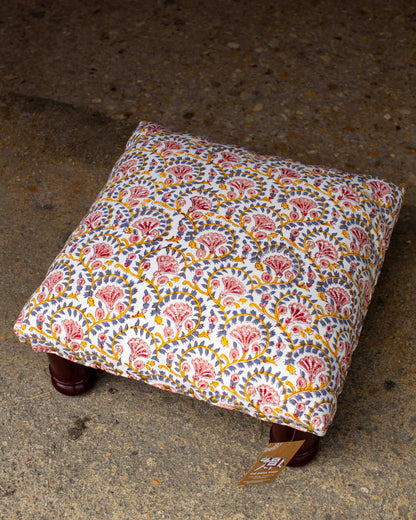 Print Block Footstool