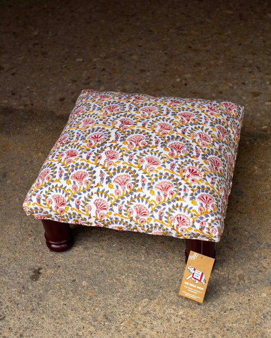 Print Block Footstool