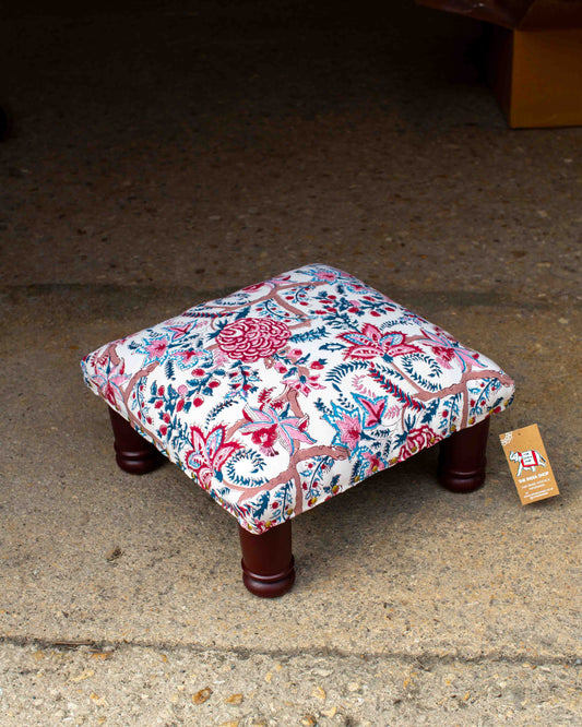 Print Block Footstool
