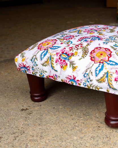 Chirton Print Block Footstool