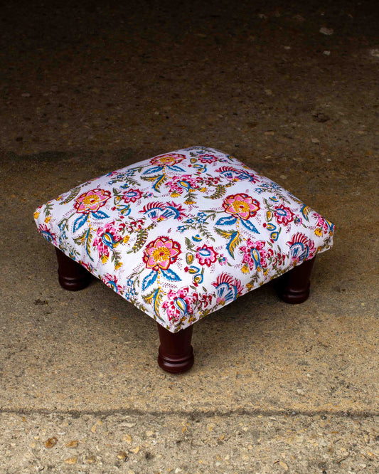 Chirton Print Block Footstool