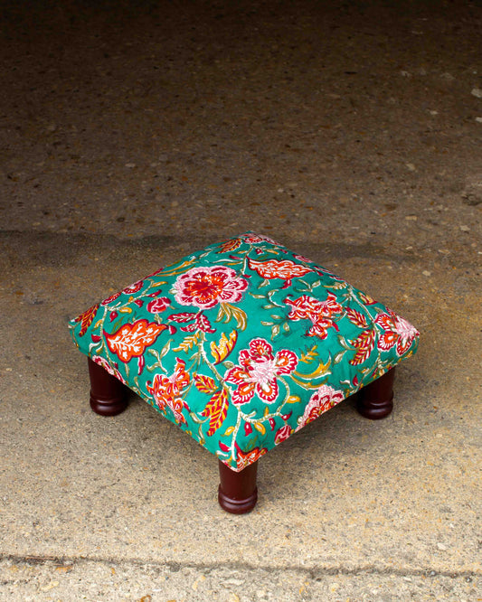 Print Block Footstool