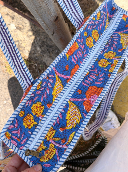 Large Quilted Tote Bag