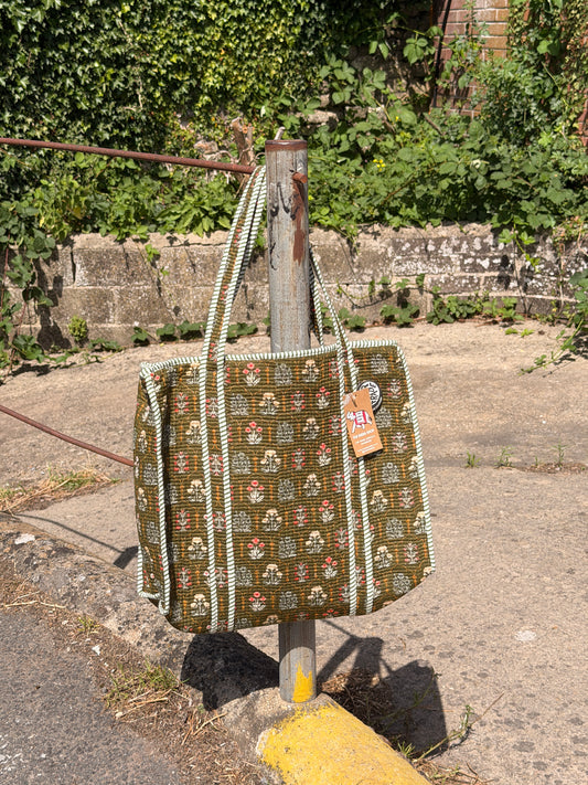 Large Quilted Tote Bag