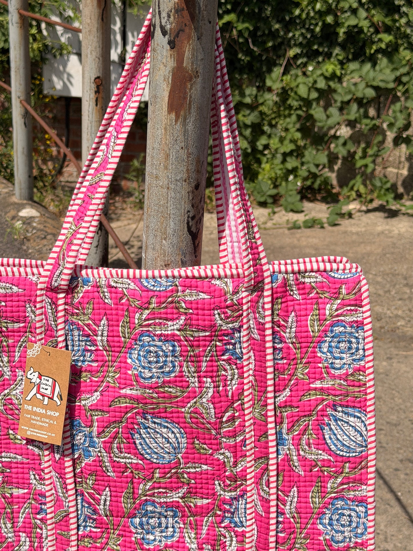 Large Quilted Tote Bag