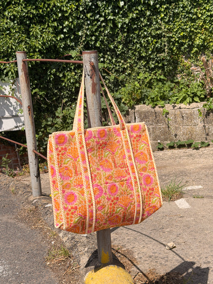 Large Quilted Tote Bag