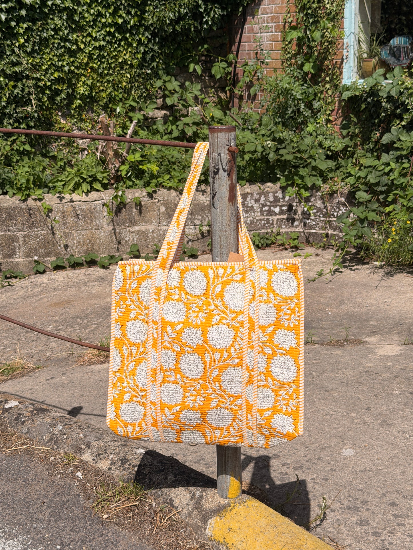 Large Quilted Tote Bag