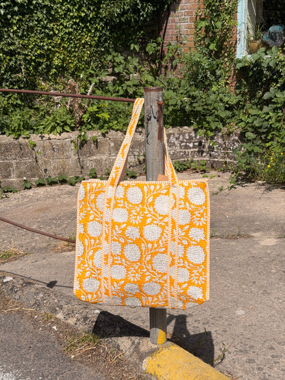 Large Quilted Tote Bag