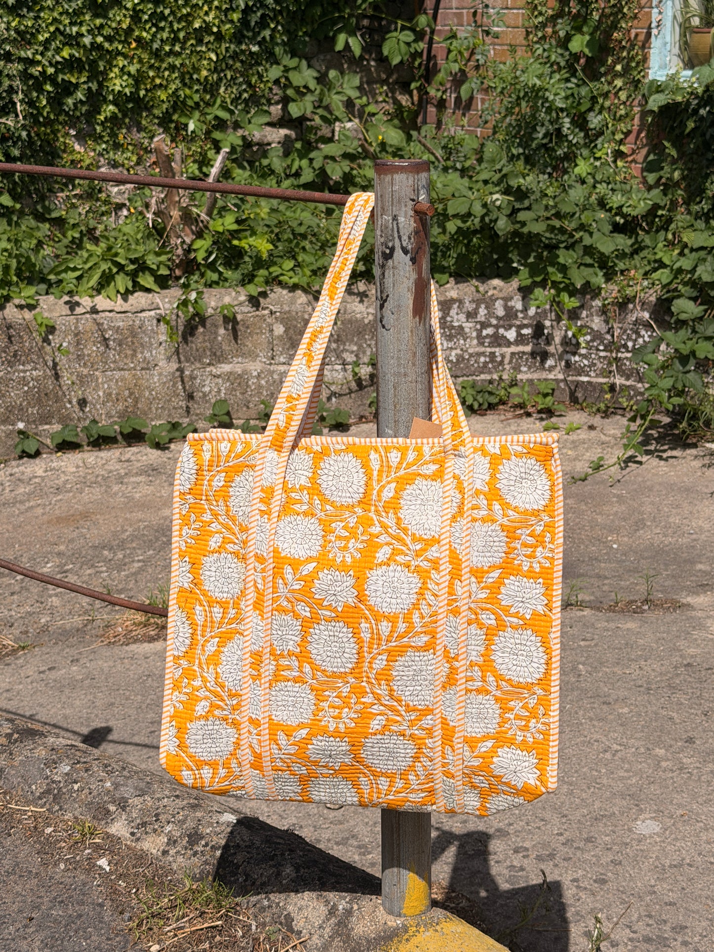 Large Quilted Tote Bag