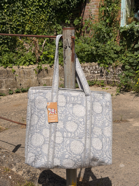 Large Quilted Tote Bag