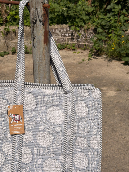 Large Quilted Tote Bag
