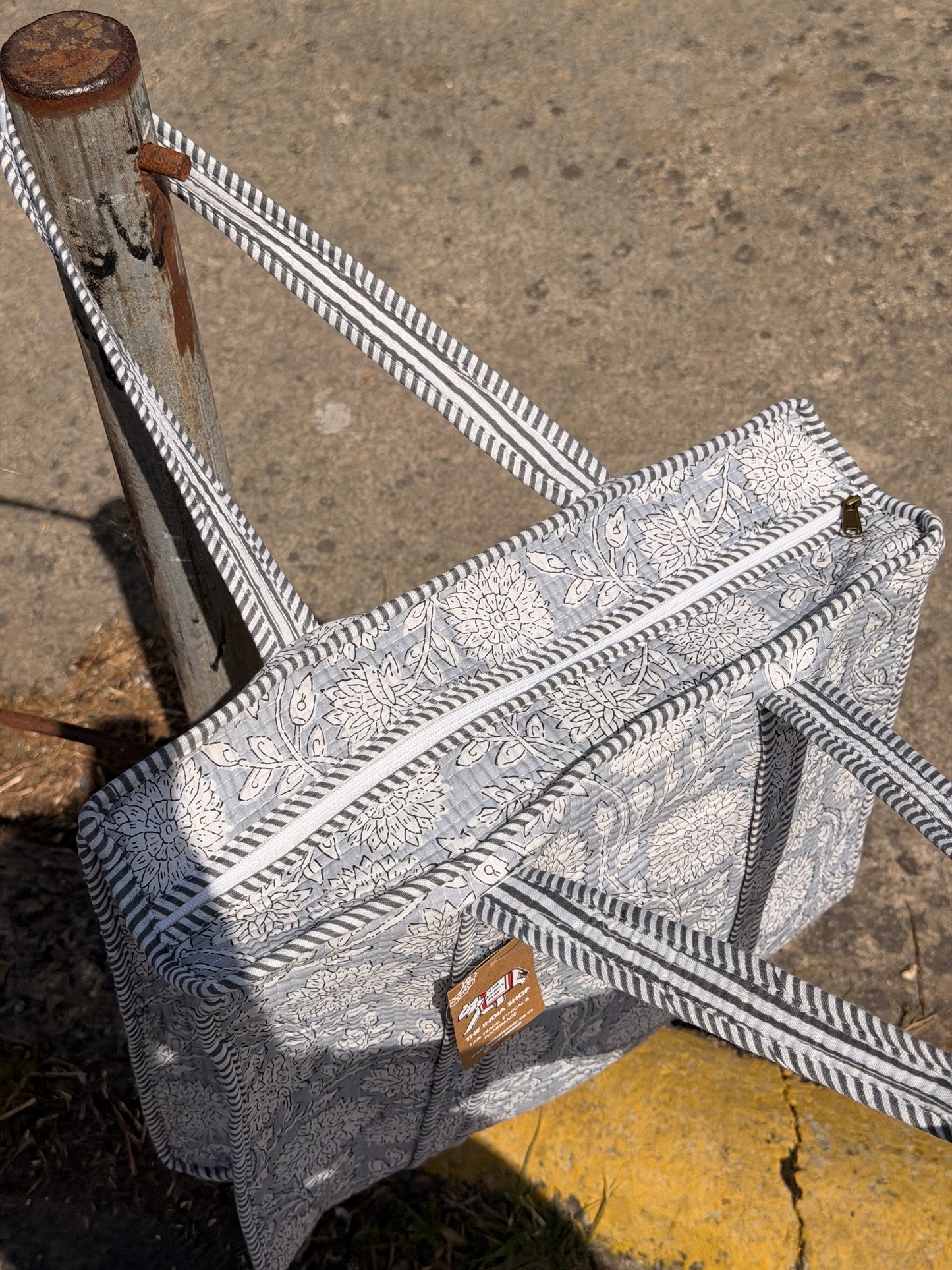 Large Quilted Tote Bag