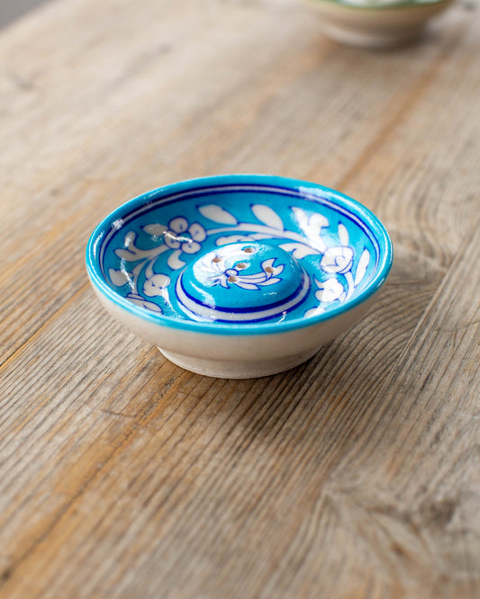 Turquoise Flower Incense Holder