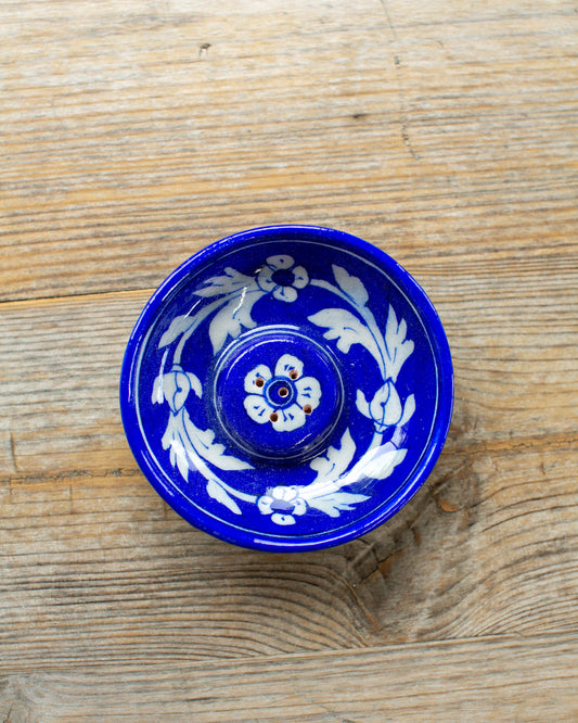 Blue Flower Incense Holder