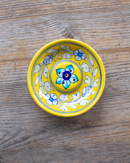 Yellow Flower Incense Holder