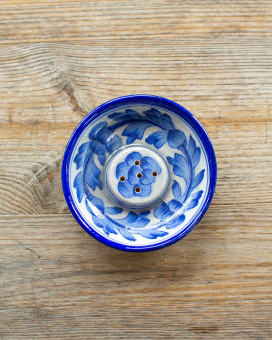 Blue & White Flower Incense Holder