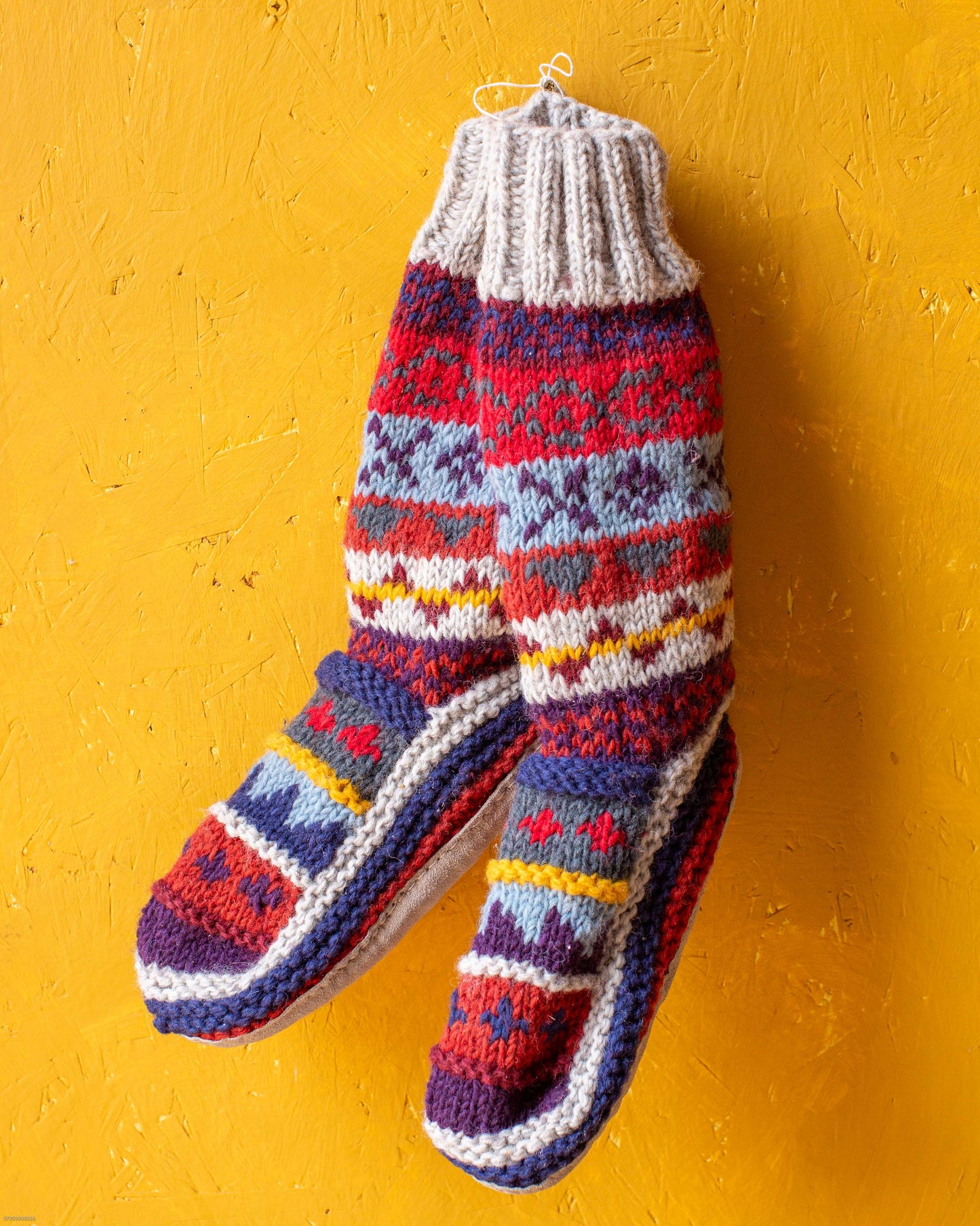 Bernard Fairisle Knitted Slippers
