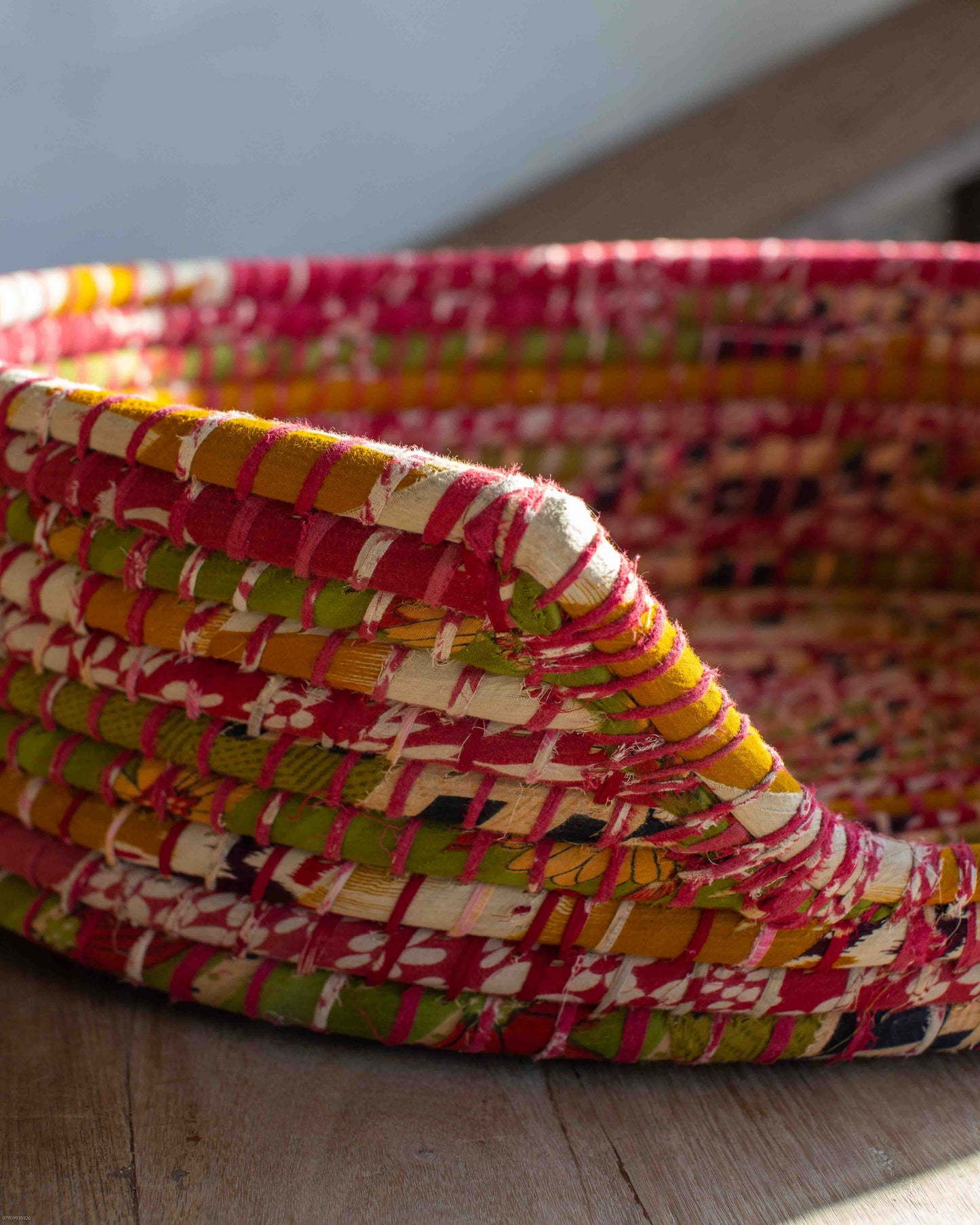 Medium Recycled Sari Dog Baskets - 20