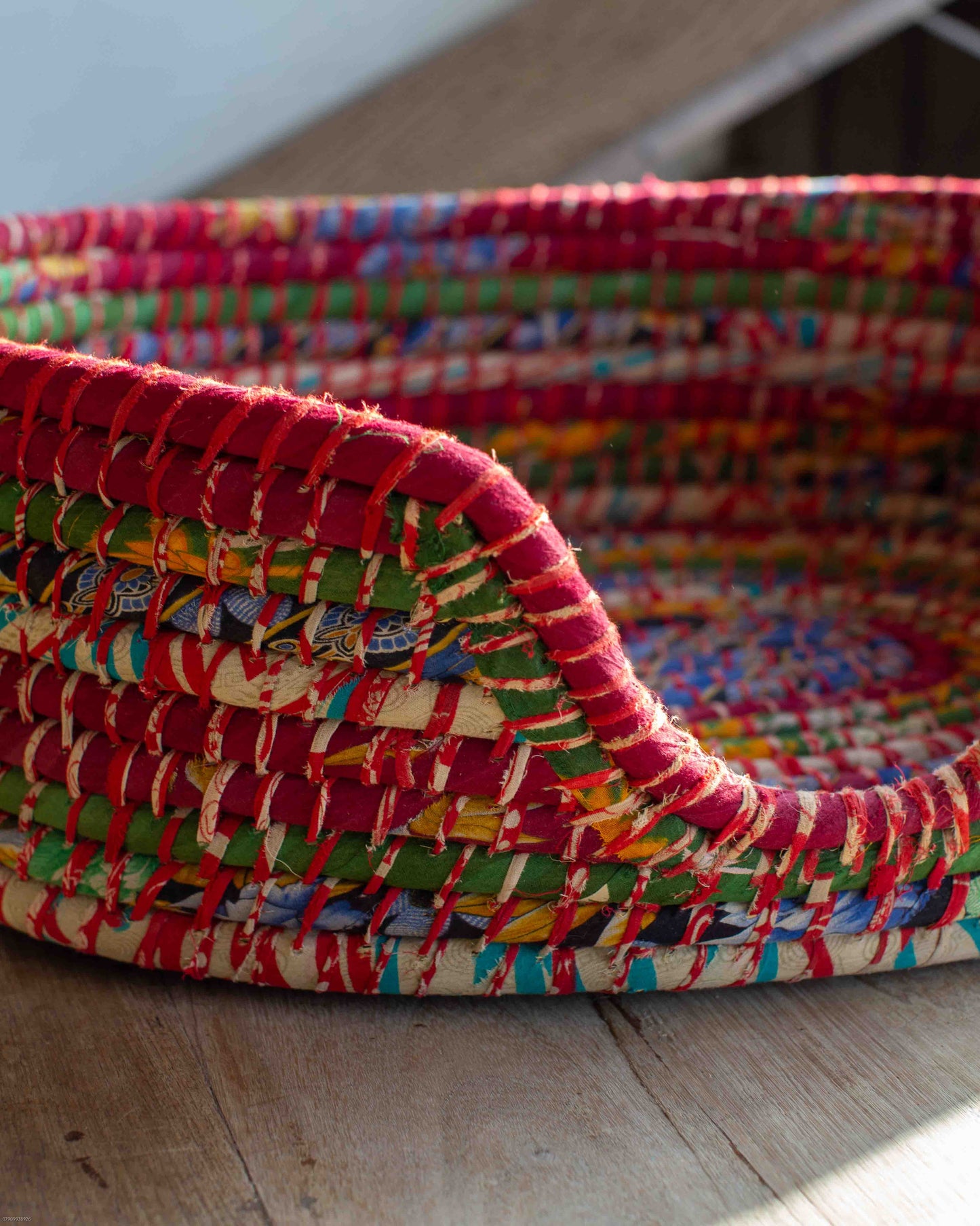 Medium Recycled Sari Dog Baskets - 22