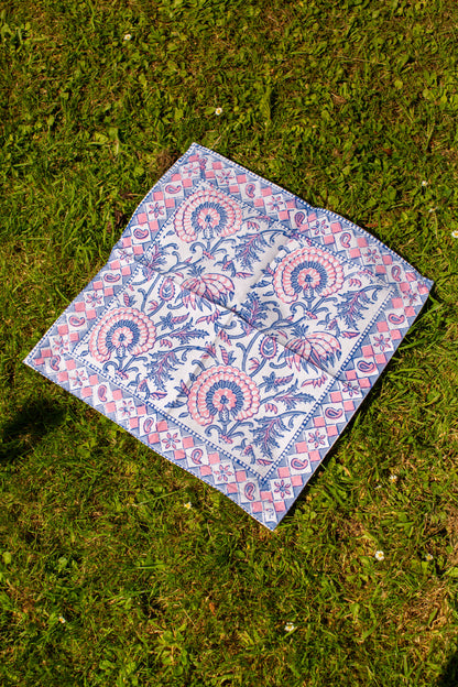 Pink & Purple Block Print Napkin