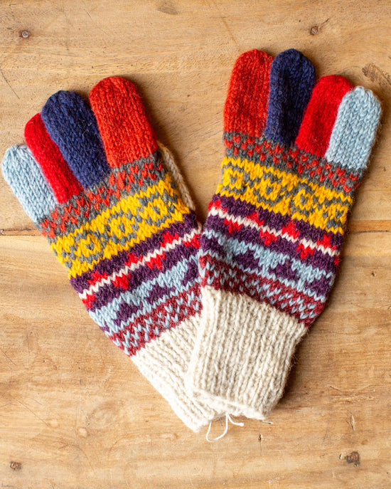 Bernard Fairisle Knitted Gloves