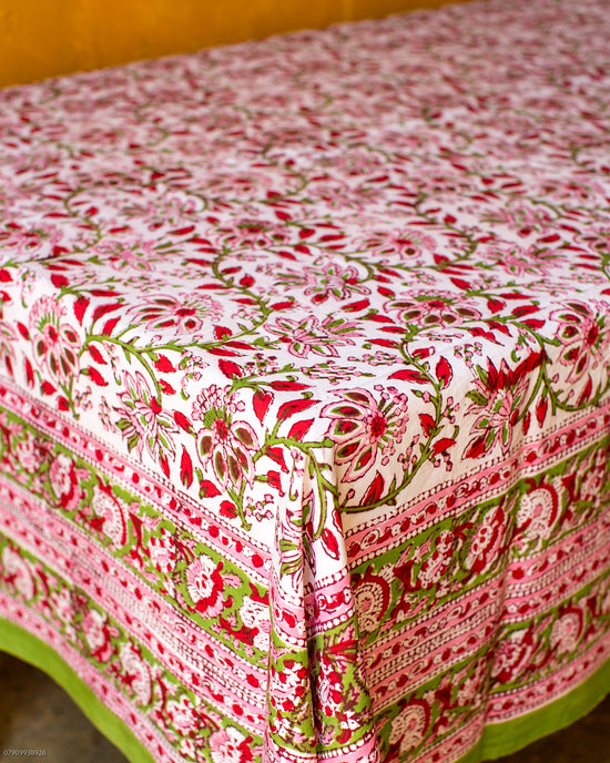 Huish Print Block Tablecloth/Bed Cover