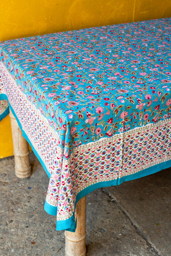 Honeystreet Print Block Tablecloth/Bed Cover