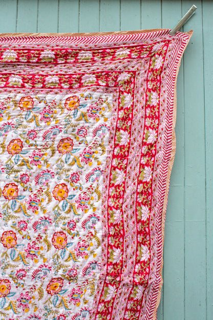 Chirton Print Block Padded Quilt