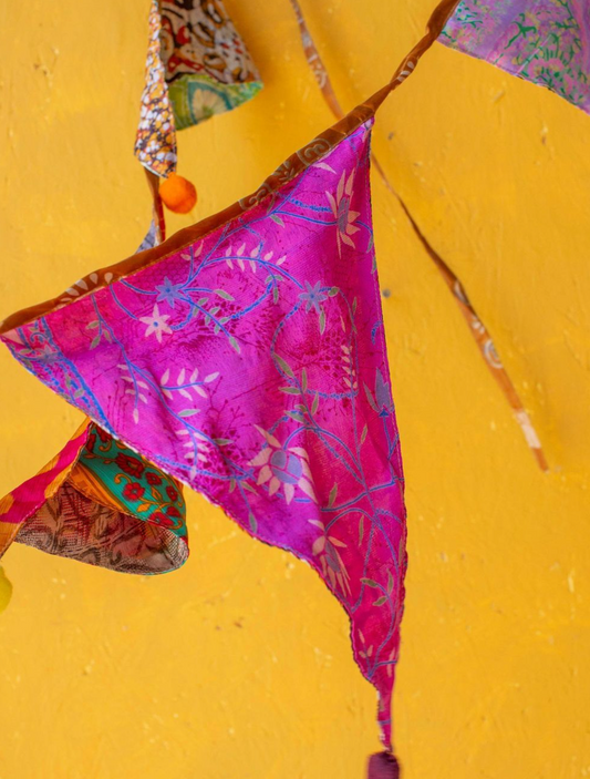 7 Metre Recycled Large Sari Bunting