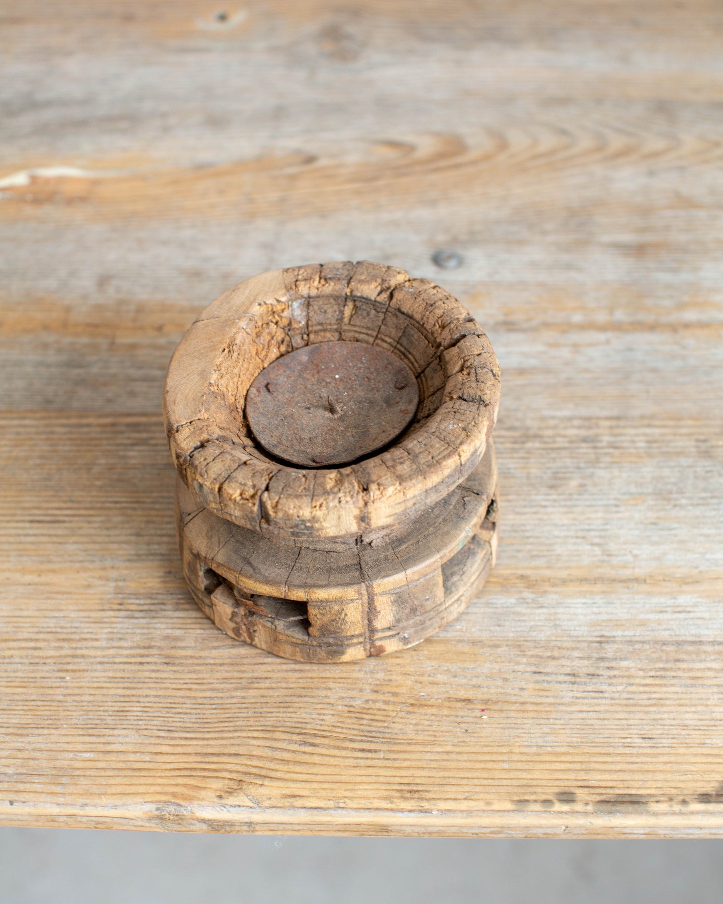 Reclaimed Seed Extractor Candlestick Holder